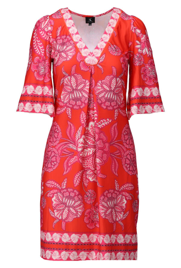 K - Design - Jurk met v-hals - A117