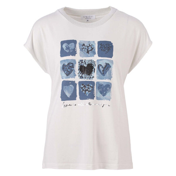 Enjoy - T-shirt met kapmouw