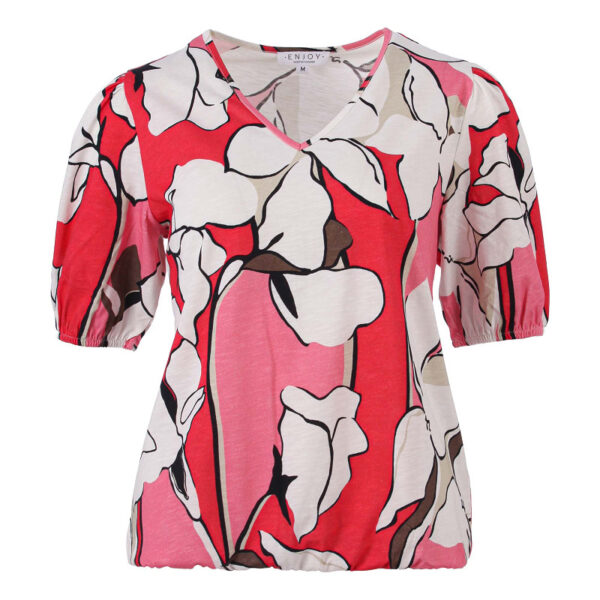 Enjoy - Blouson met v-hals & pofmouw