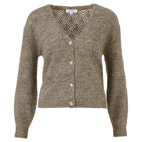 Enjoy - Gebreid vestje met knopen
