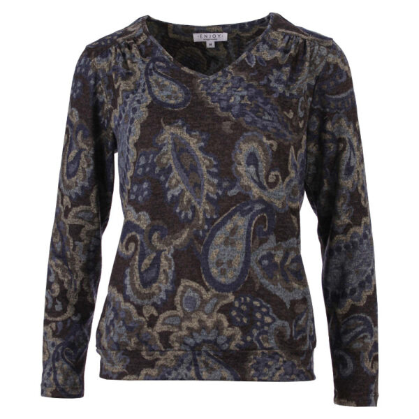 Enjoy - Sweater met paisley print