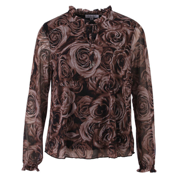 Enjoy - Top met bloemenprint