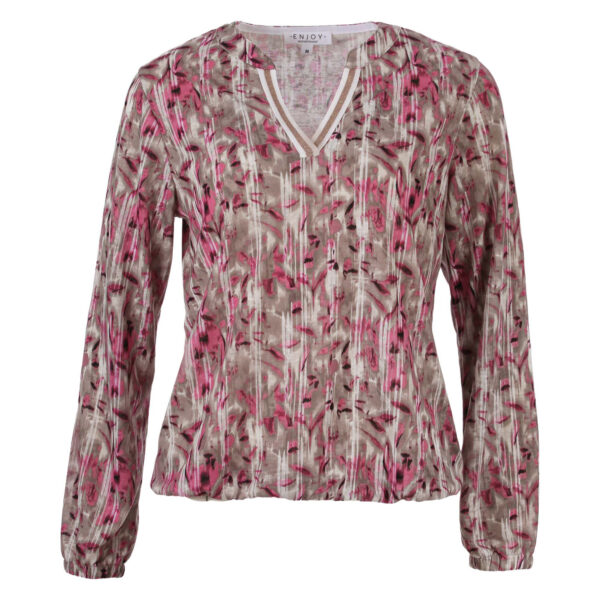 Enjoy - Blouson met ronde v- hals