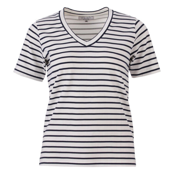 Enjoy - T-shirt bretonse streep