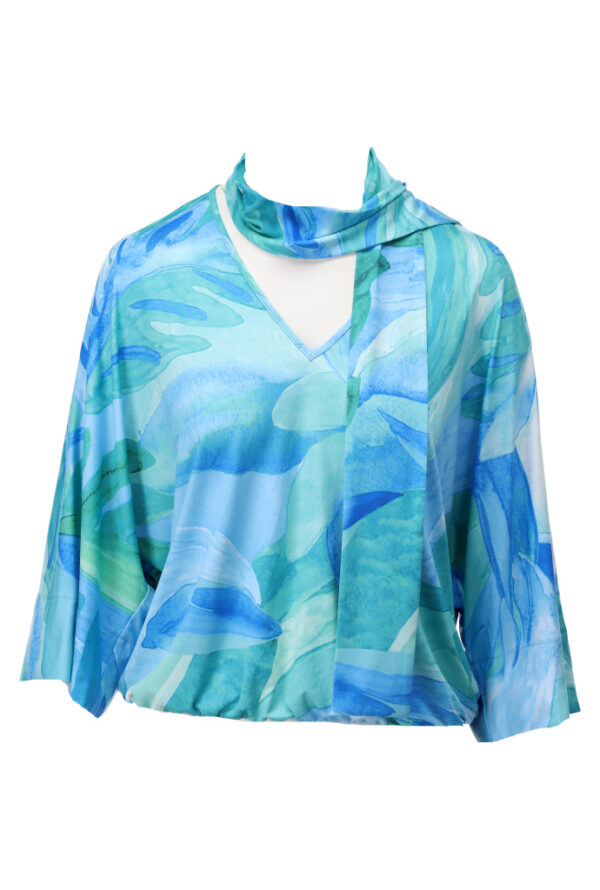 K - Design - V-hals top met design