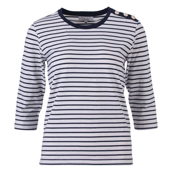 Enjoy - T-shirt met streep