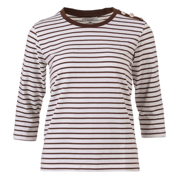 Enjoy - T-shirt met streep
