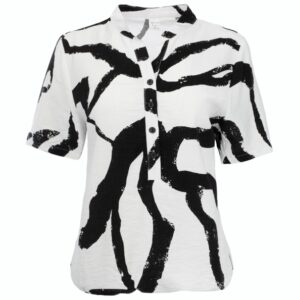 NED - Top Lucie black abstract