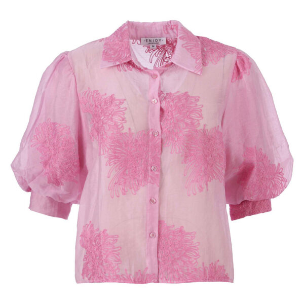 Enjoy - Blouse met korte ballon mouw