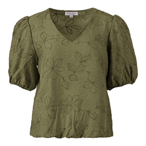Enjoy - Blouson met bloem borduur
