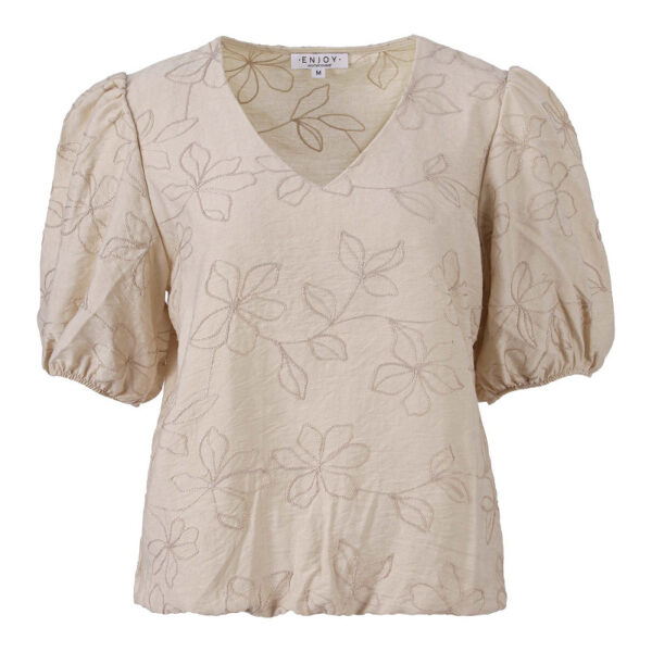 Enjoy - Blouson met bloem borduur