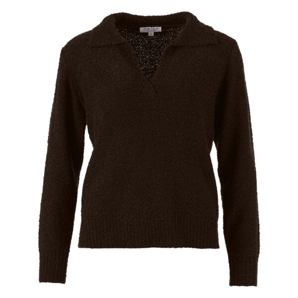 Enjoy - Pull polokraag boucle