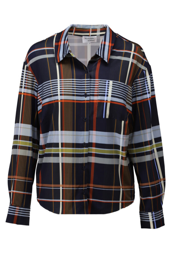 K - Design - Blouse met schotse ruit