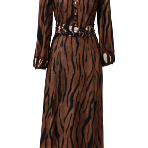 K - Design - Maxi jurk met dierenprint