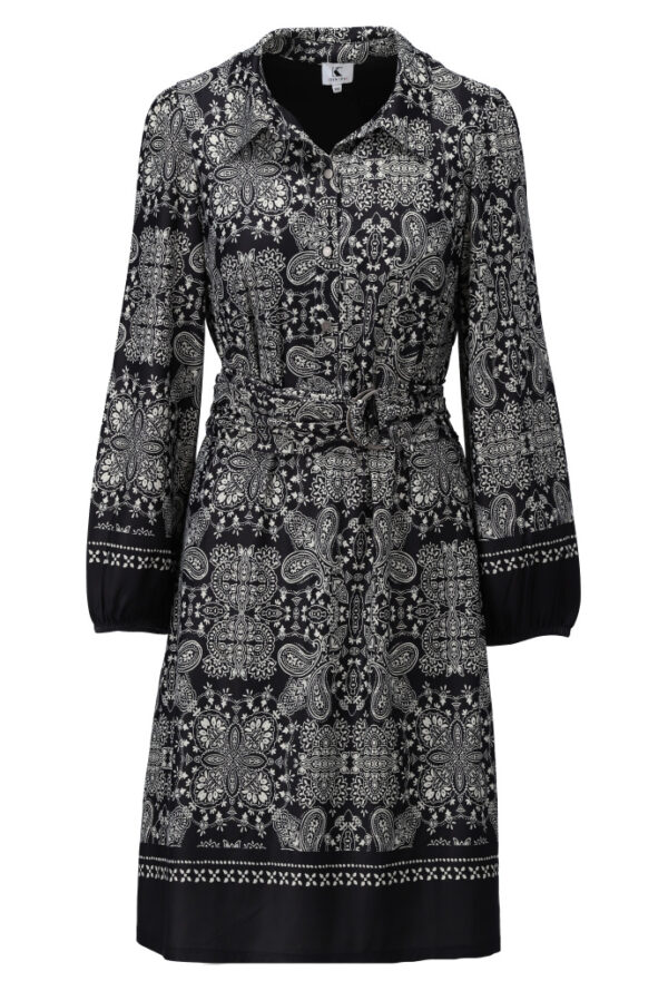 K - Design - Korte jurk met paisley print