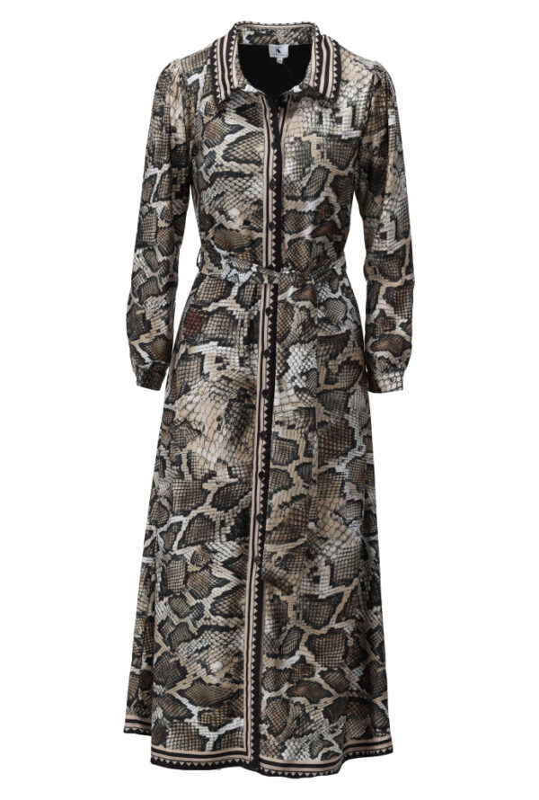 K - Design - Maxi jurk met slangenprint