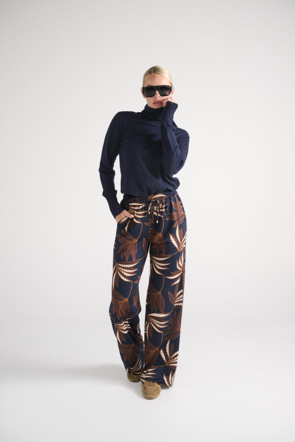 K - Design - Broek met botanische print - Afbeelding 2