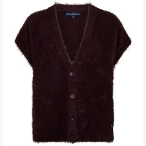 Red Button - Mouwloze fuzzy gilet