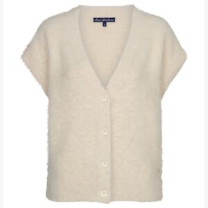 Red Button - Mouwloze fuzzy gilet