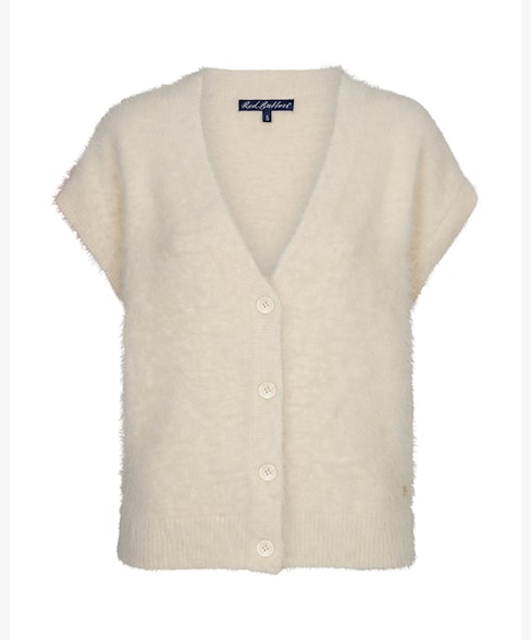 Red Button - Mouwloze fuzzy gilet