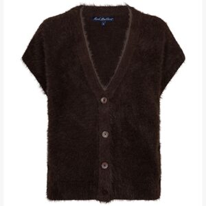 Red Button - Mouwloze fuzzy gilet