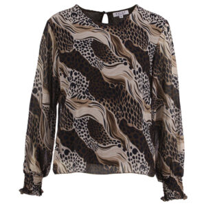 Enjoy - Top met dierenprint