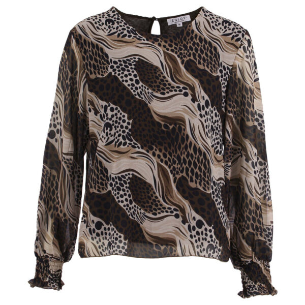 Enjoy - Top met dierenprint